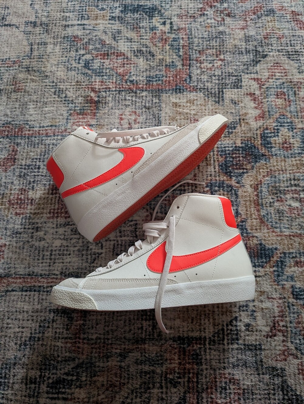 Nike High-Top Orange Blazers Size 8.5 Women's